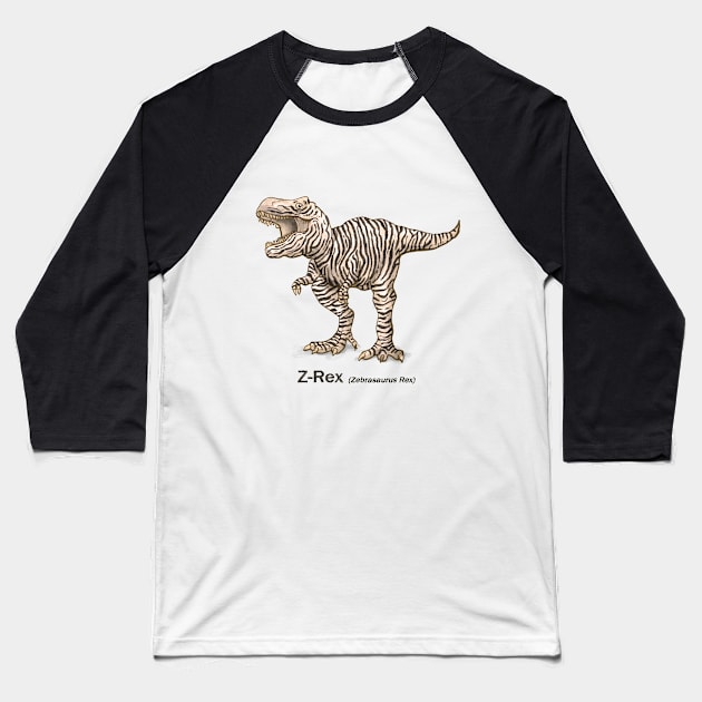 Z-Rex Baseball T-Shirt by jurjenbertens